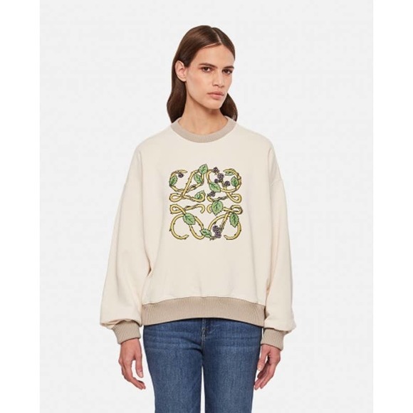 NWT LOEWE herbarium-Anagram cotton sweatshirt